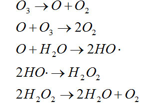 臭氧反應式